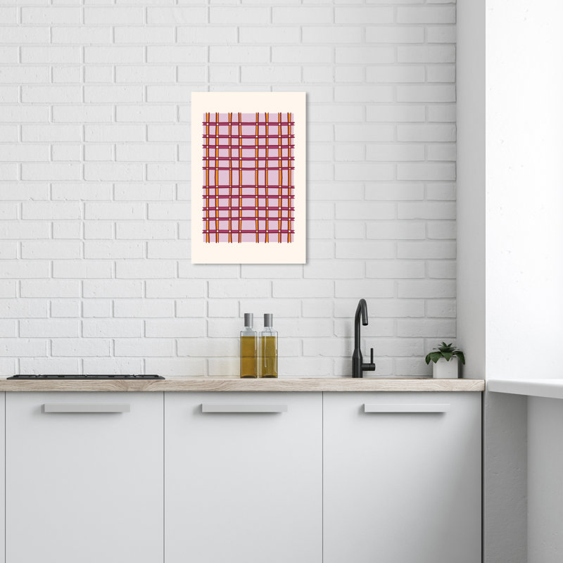 Motif tartan par Wynwood Studio, H 24 po x l 16 po x P 0,8 po