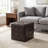Delinda Faux Leather Ottoman-23971339