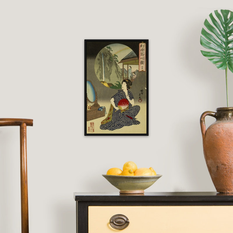 Impression sur toile, H 20 po x l 14 po x P 1,75 po, Cadre flottant noir