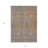 3' X 5' Gray Charcoal And Orange Abstract Washable Indoor Outdoor Area Rug