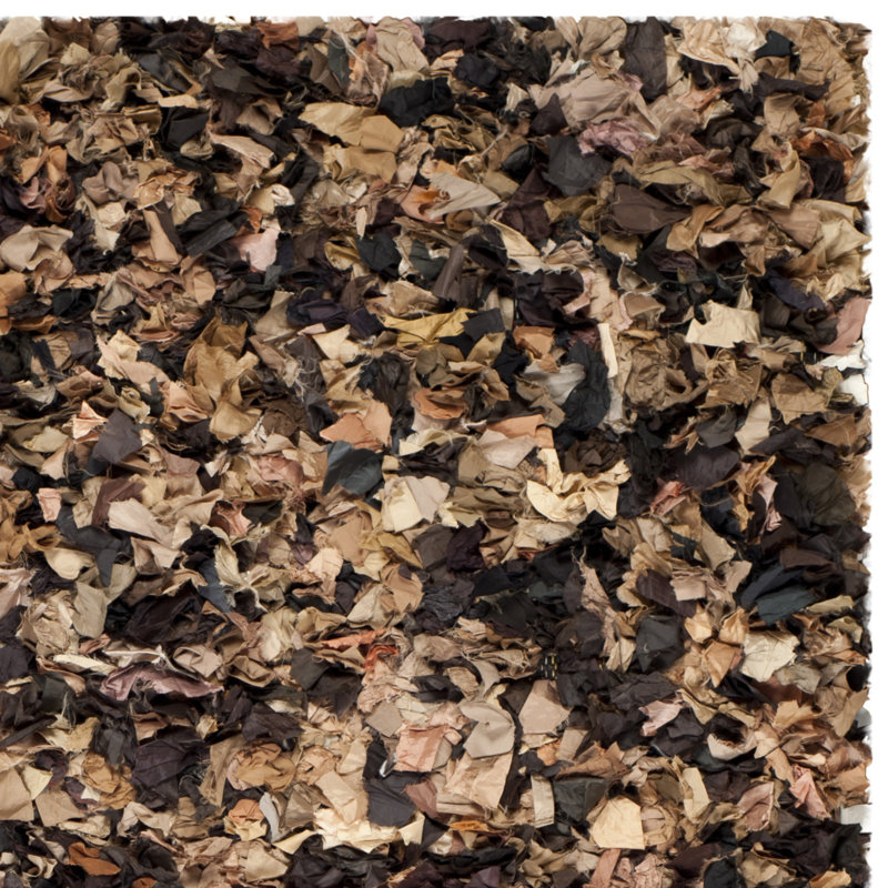 Tapis brun à poils longs Godsey, Rectangle 6 pi x 9 pi
