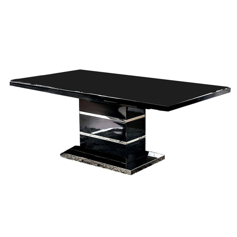Gurminder Extendable Metal Base Dining Table