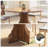 47 in Farmhouse Round Dining Table for 4-6 People, Wooden Circle Kitchen Table, Rustic Circular Breakfast Nook Furniture for Apartment or Small Dining Room-807053656