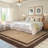 Modern Bordered Area Rugs Washable Contemporary Indoor Rug,Foldable Bedroom Carpet for Living Room,Nursery-1767942724-1767942744