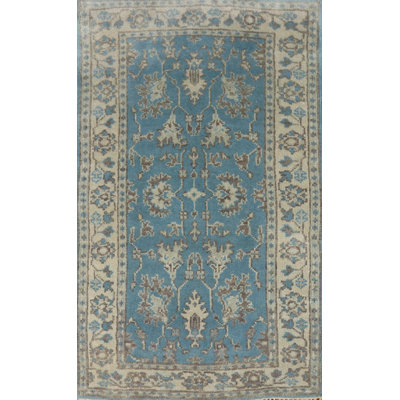 Tapis bleu Oushak 3x5