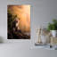 Contemplative Snow Monkey Abstract Contemporary Monkey Forest Landscape Wall Art Print by まちゅばら/Hiroki Matsubara - Print-86072150