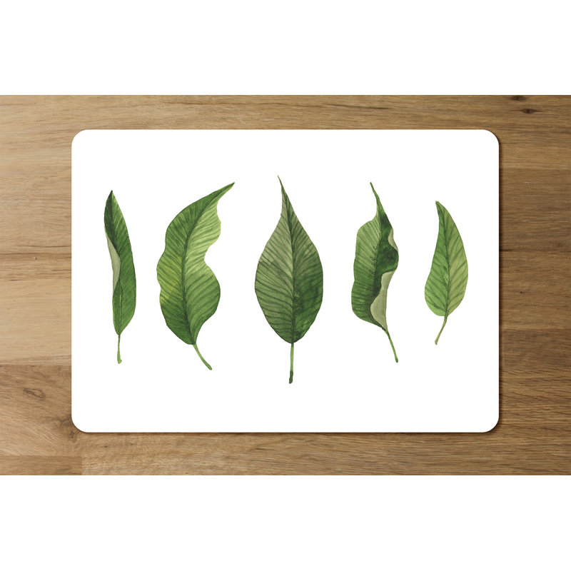 Doubler Wood Floral Rectangle Placemat
