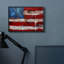 «Rustic United States Flag with Dist Paint Paint Drip» par Erin Ashley - reproduction d'art-52744991-52744992