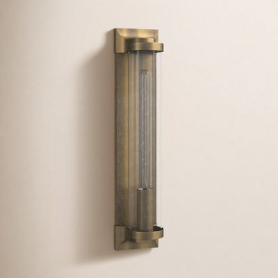 Jill Single Light Cylinder Outdoor Aluminum Wall Light