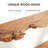 Live Edge Natural Fir Wood Shelves, Wall Mounted Shelves, Set of 2-288973675-288973676