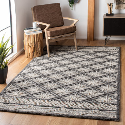 Colvin Hand Tufted Performance Geometric Rug