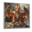  «Orange Beige Dragons Mythical Creature - décoration murale Mythical Creatures-106124271-136105025