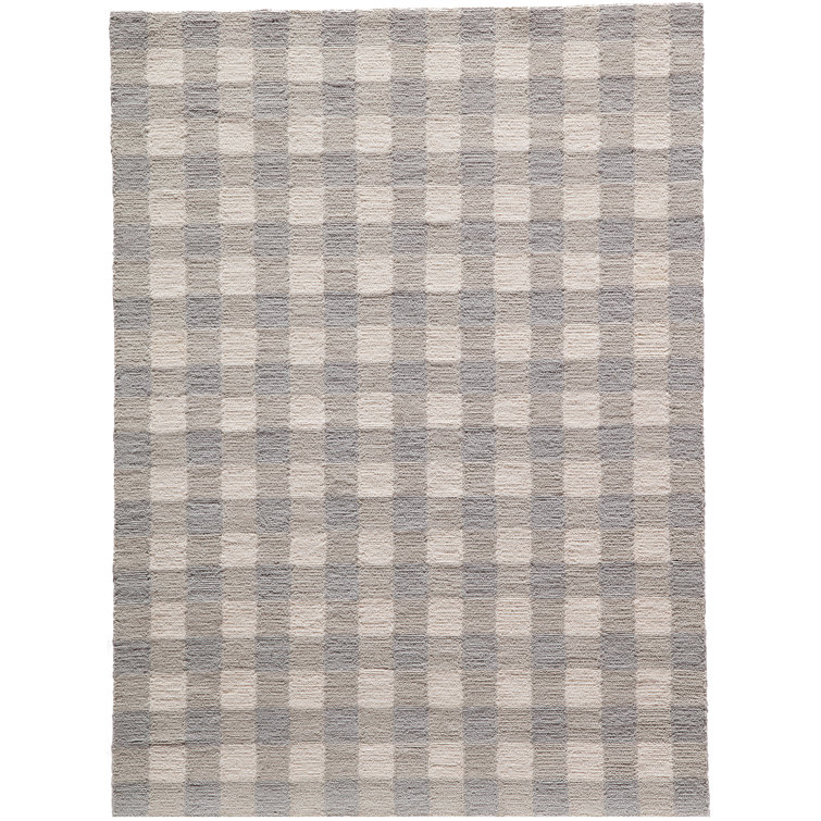Zager Hand Hooked Plaid Indoor Rug