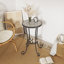 Table d'appoint de patio avec tablette-1701405261