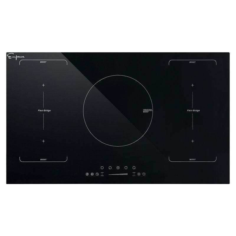 35.43" Induction Cooktop with 5 Burners, 2 Flexi-Bridge Zone