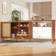 360° Expandable Rotating Bar Table With Storage Cabinet