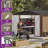 Balconera 10'X8' Large Metal Outdoor Storage Shed-126265530