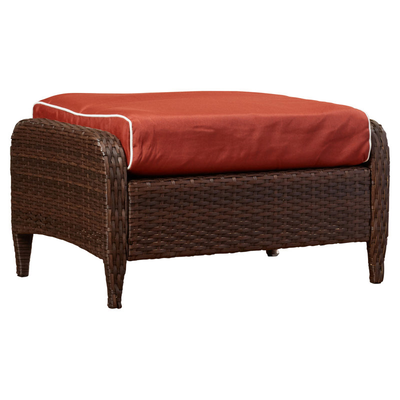 Repose-pieds avec coussin Mosca, Sangria