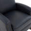 Fauteuil inclinable en similicuir Jack Midnight avec mousse haute densité et inclinaison manuelle douce pour un confort ultime