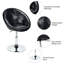 Fauteuil demi-tonneau pivotant de 25 po Chinn-1855172842