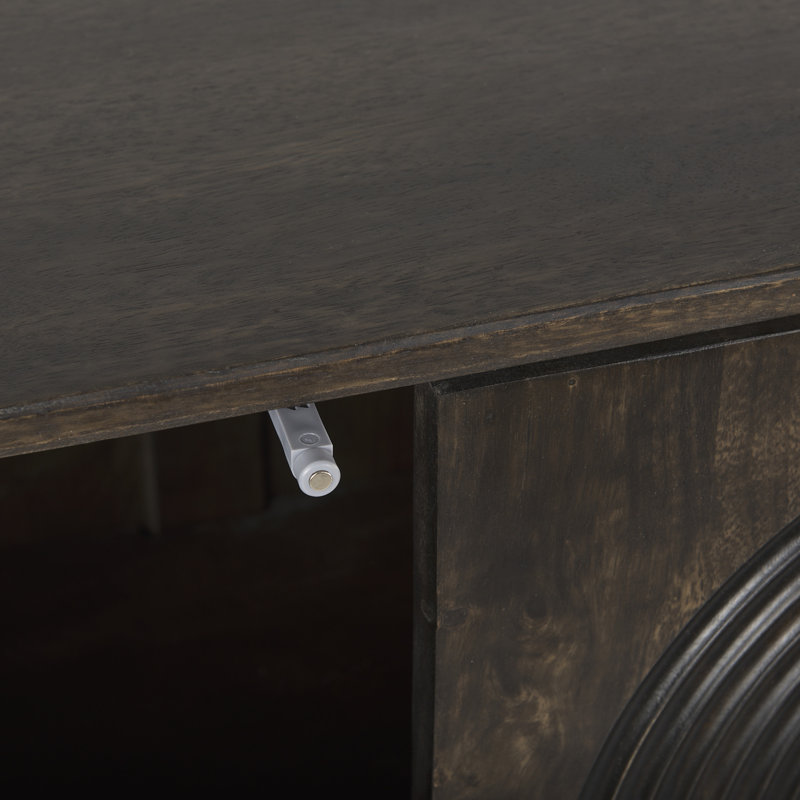 71.75'' W Solid Wood Sideboard, Dark Brown