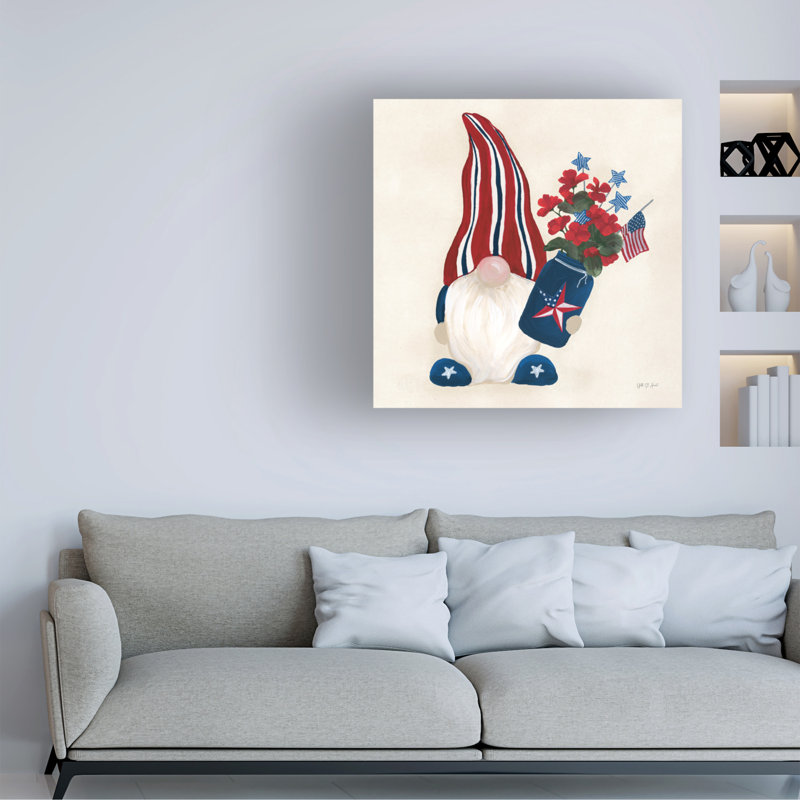  Art mural sur toile "Gnome IV" d'Yvette St. Amant, H 14 po x l 14 po