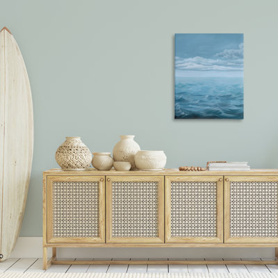 Clouds over Sea Waves Canvas Wall Art by Grace Popp