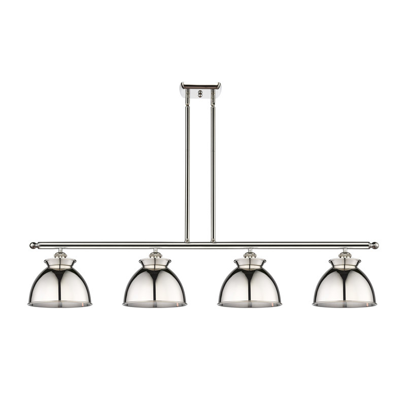 Arev 4 - Light Kitchen Island Pendant, No Bulb Included, Polished Nickel, Polished Nickel