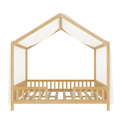 Lit pour enfant avec baldaquin Montessori