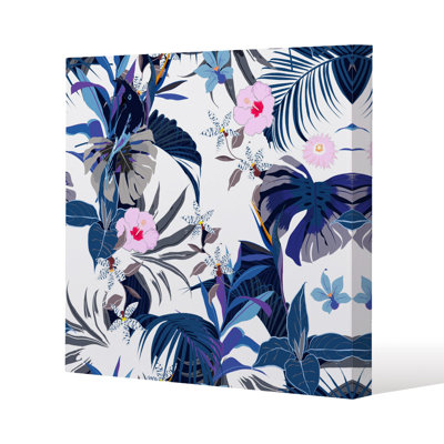 Winter Tropical Slim Style Canvas Print