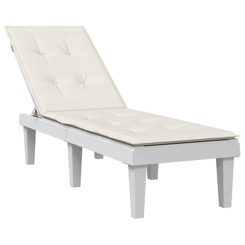 Latitude Run® Deck Chair Cushion (29.5"+41.3")X19.7"X1.2" Fabric, Cream