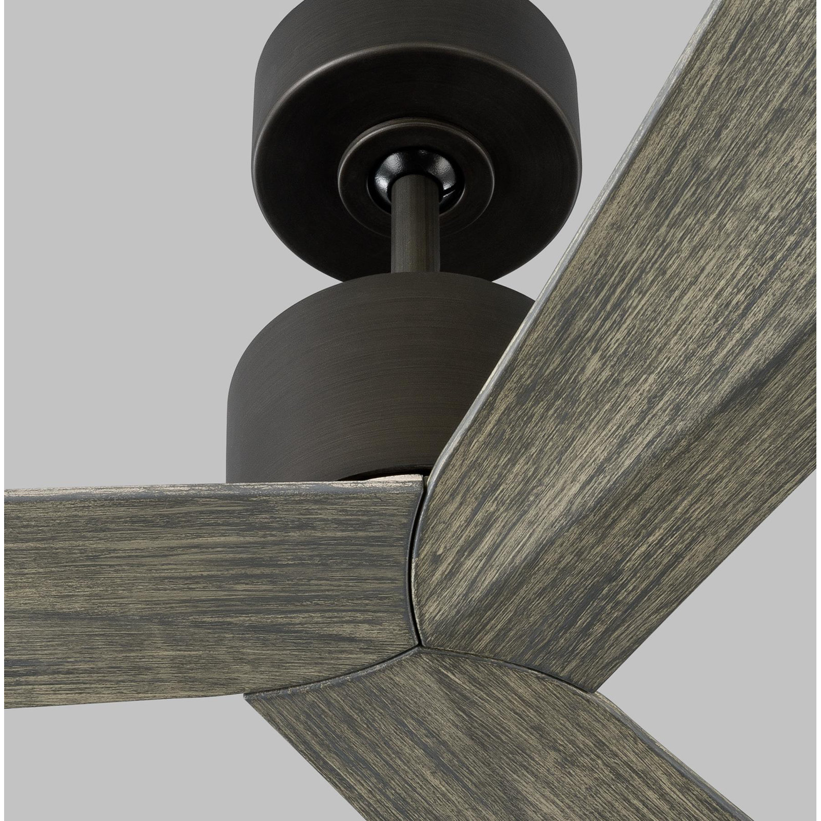 Mirage 60'' 3 Blade Ceiling Fan, Aged Pewter/Light Gray Weathered Oak, 52"
