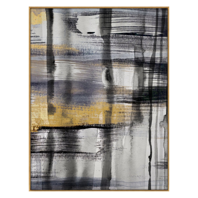 Geisha Ink 3 Print by Bainbridge, Hope, Gold Framed, 36" H x 27" W