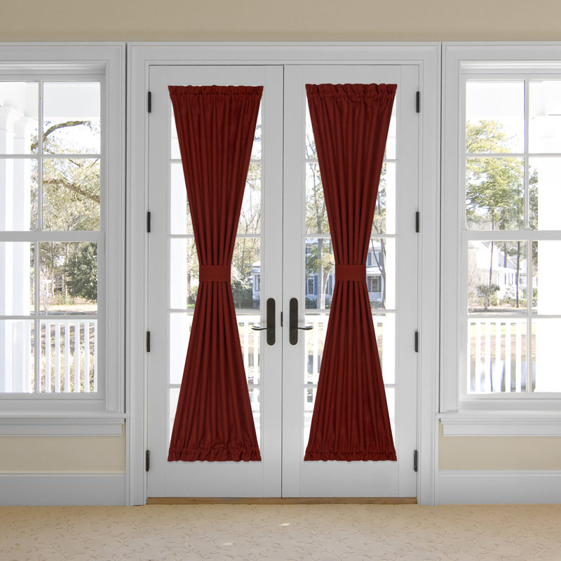 Panneau de rideau simple Lamesa, Marsala, L 25 po x L 72 po
