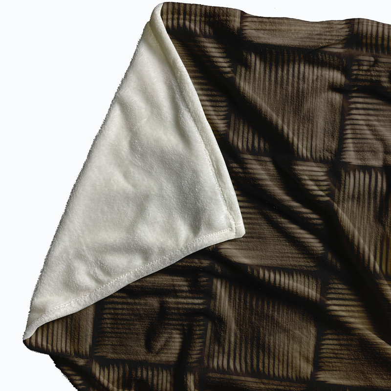Throw Blanket, 50" H x 60" W x 0.5" D, Brown