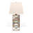 Triangular Mirror Inlay Table Lamp.