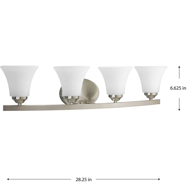 Luminaire pour meuble-lavabo Hilary, Nickel brossé