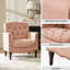 Fauteuil en cuir véritable capitonné Annja-121845631