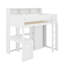 Lit mezzanine simple avec tablettes et garde-robe-702283792