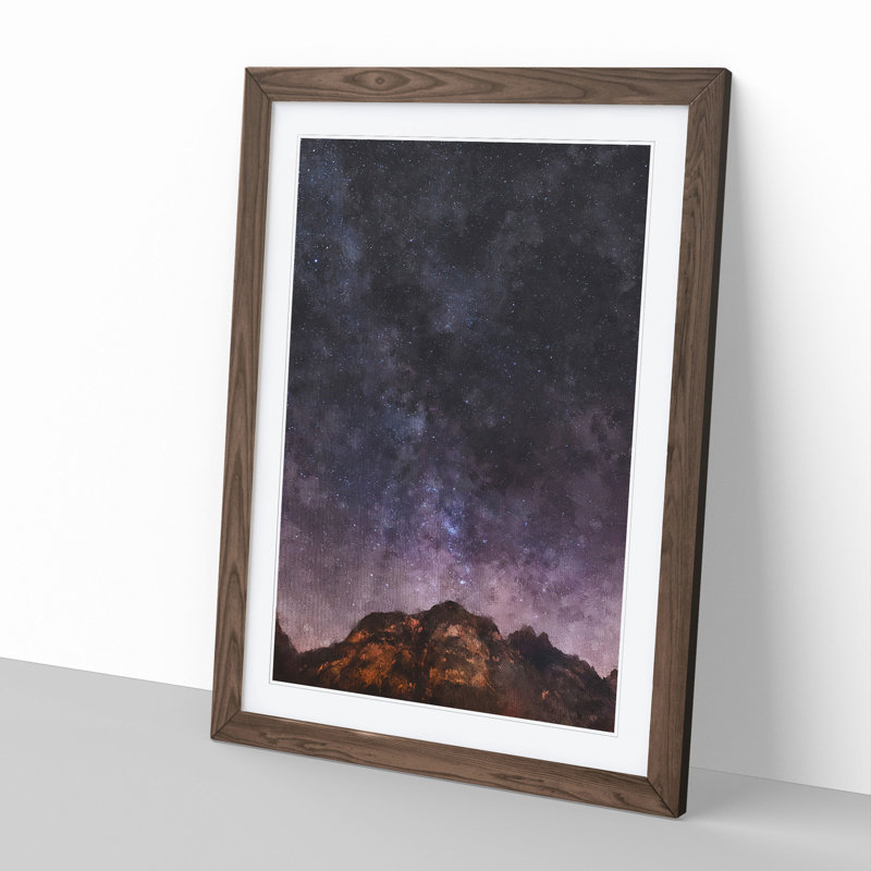Mountain in Sappada Italy - Framed Print, Walnut Framed, 48cm H x 36cm W x 2cm D