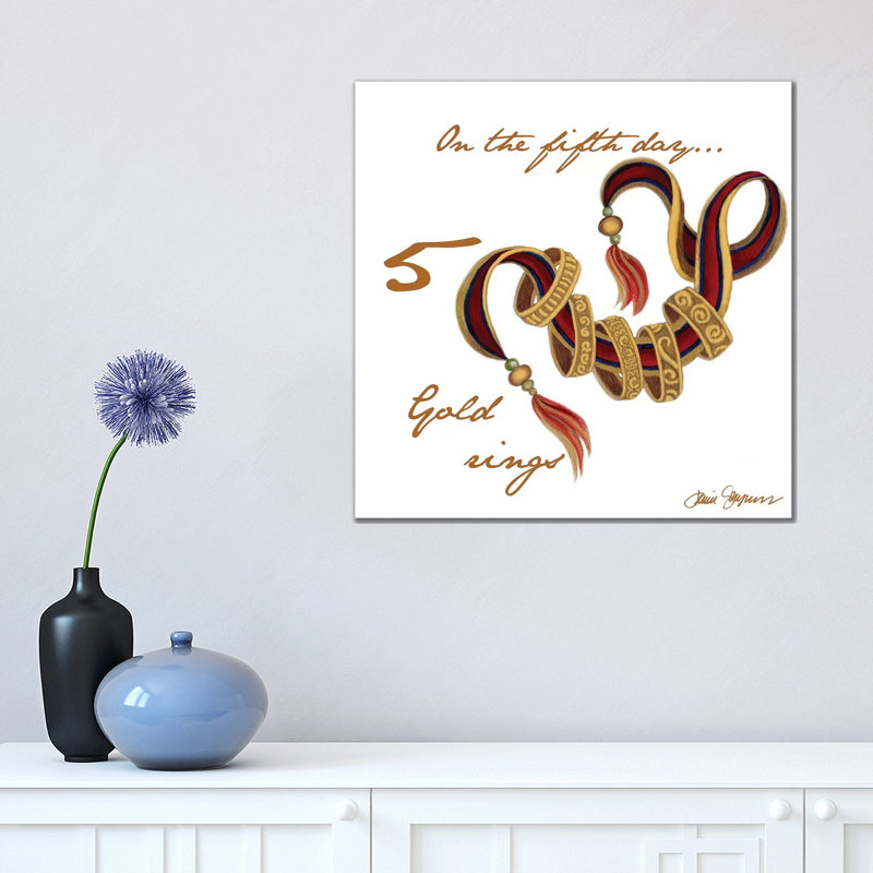 Five Rings by Janice Gaynor - Wrapped Canvas Print, 45.72 cm H x 45.72 cm W x 3.175 cm D