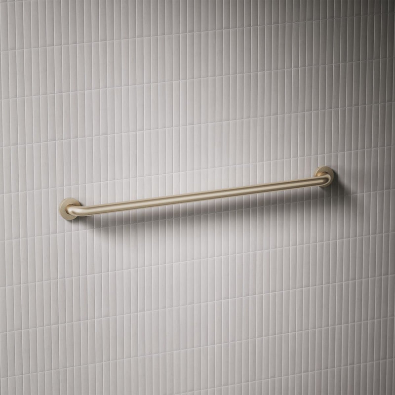 Barre d'appui contemporaine, L 36 po, Bronze brossé éclatant