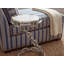 Silver Chain-Link Marble Top Side Table-1355673830