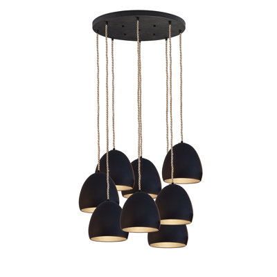 Clay 8 - Light Dimmable Dome Chandelier