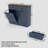 Farmhouse Double Tilt Out Trash Cabinet for 20 Gallon Trash Cans, Free Standing Recycling Cabinet with Hideaway Drawer, Barn Door Style Laundry Sorter Cabinet, Tilt Out Trash Cabinet for Kitchen-135996349
