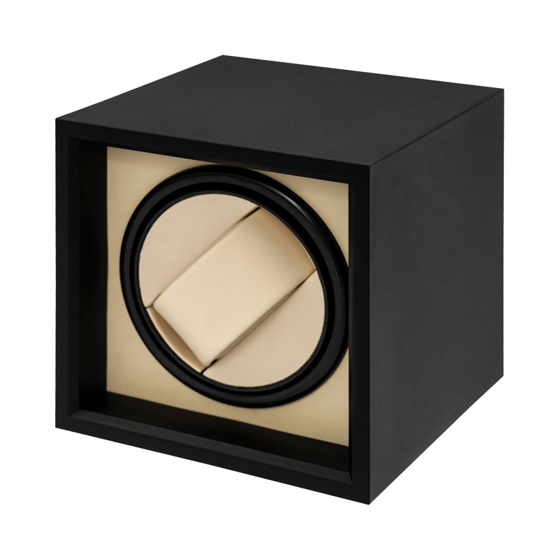 Automatic Single Watch Winder Watch Storage Box, Beige