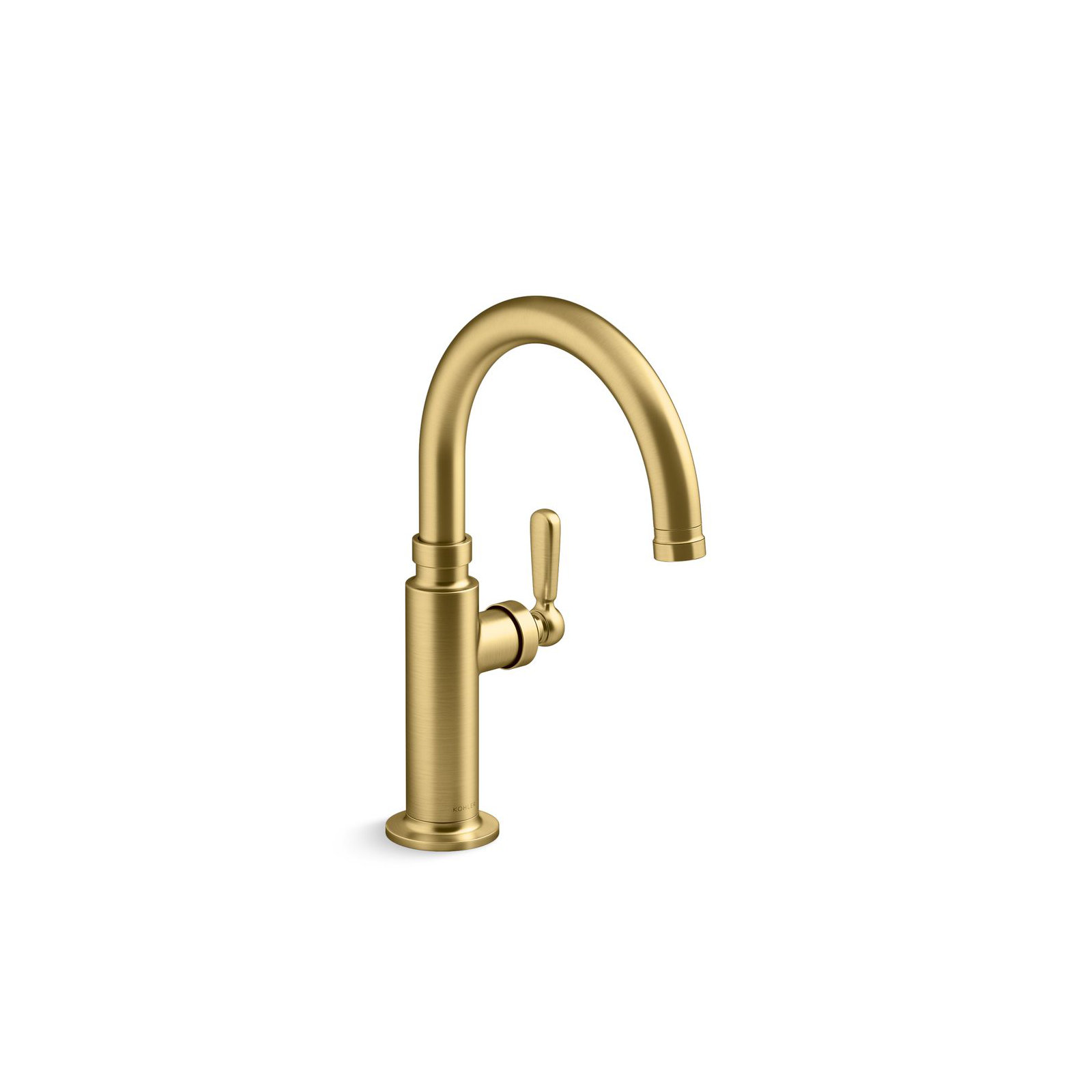 Edalyn by Studio McGee Single-Handle Bar Sink Faucet, Vibrant Brushed Moderne Brass