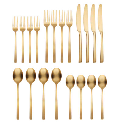 Cambridge Beacon Satin 20-Piece Flatware Set