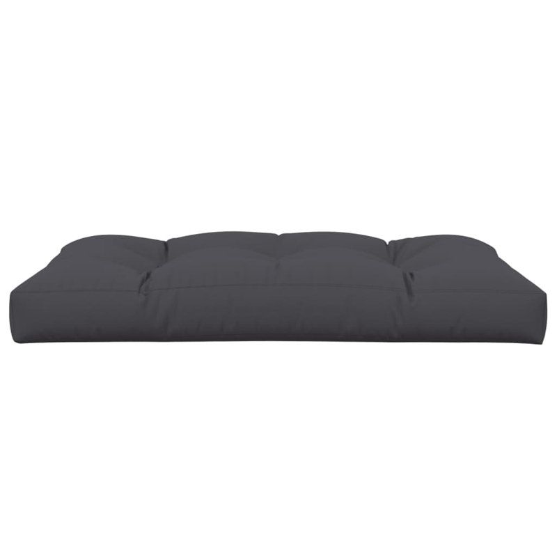 Pallet Cushion Anthracite 100 Percent Polyester 47.2 x 31.5 in Outdoor Seating Pad, Anthracite, 31.5" H x 47.2" W x 3.9" D