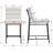 Roseau Upholstered 25'' Counter Stool with Metal Frame Chic Arm-less Counter Height Bar Stool for Coffee Bar/Kitchen Island-1641560744